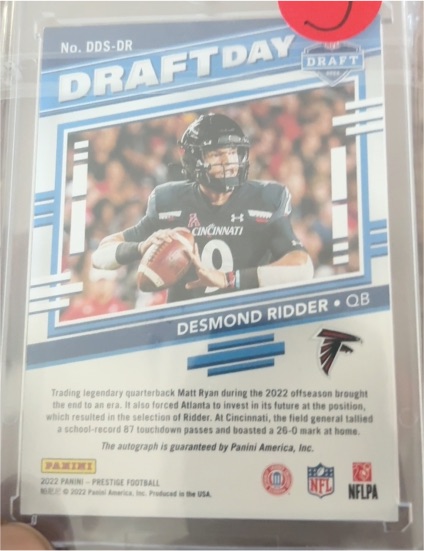 2022 Panini Prestige Football #DDS-DR Desmond Ridder — front