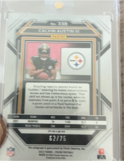 2022 Panini Prizm #338 Calvin Austin III — front