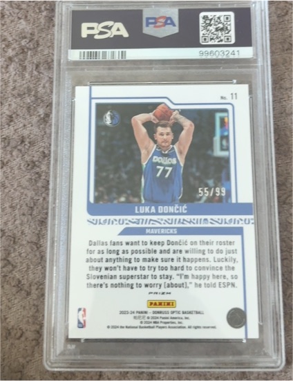 2023-24 Panini Donruss Optic Basketball #11 Luka Dončić — front