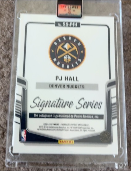 2024-25 Panini Donruss Optic Signature Series #SS-PJH PJ Hall — front