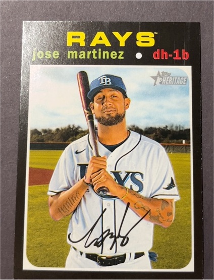 2020 Topps Heritage #564 Jose Martinez — front