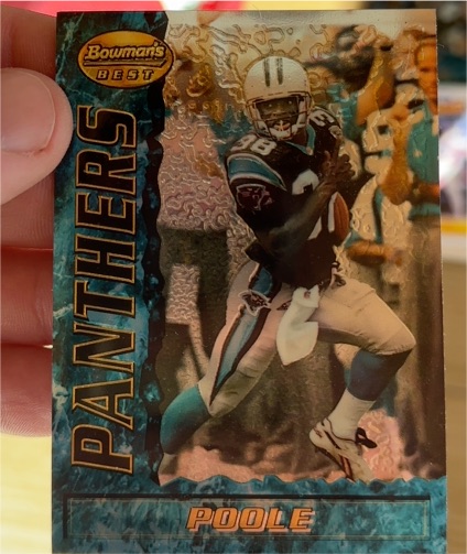 1995 Bowman's Best Poole Carolina Panthers — front