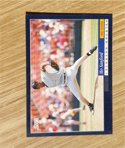 1994 Score #253 Mo Sanford — front