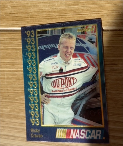 1993 Maxx Premier Plus #73 Ricky Craven — front