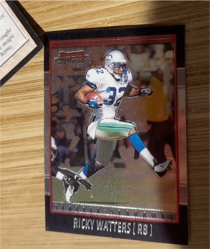 1998 Bowman Chrome #132 Ricky Watters — front