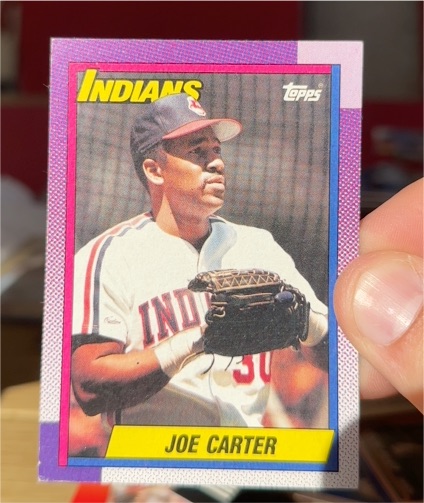 1990 Topps #580 Joe Carter — front