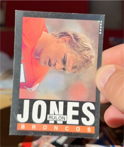 1985 Topps #243 Rulon Jones Denver Broncos — front