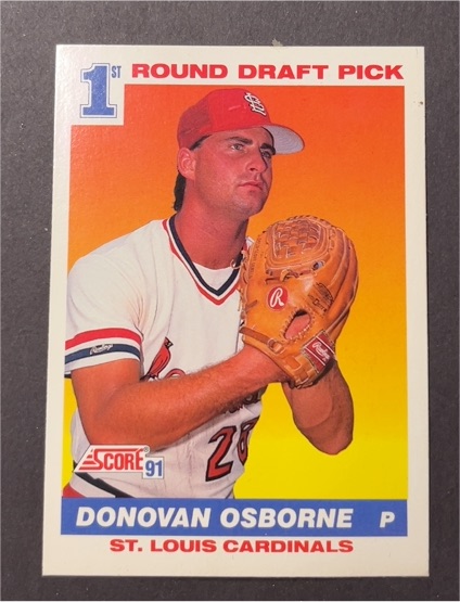 1991 Score #677 Donovan Osborne — front