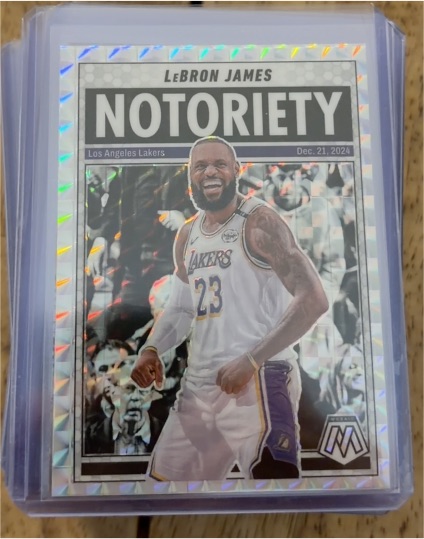 2024-25 Panini Mosaic #6 LeBron James Notoriety — front
