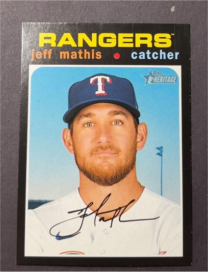 2020 Topps Heritage #690 Jeff Mathis — front