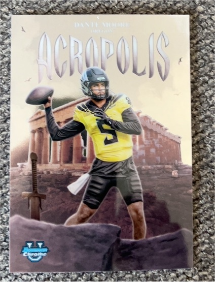 2025 Bowman University Chrome #A-7 Dante Moore Acropolis — front