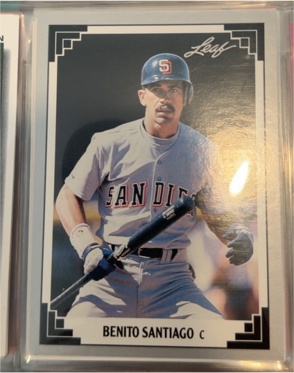 1991 Leaf #432 Benito Santiago — front
