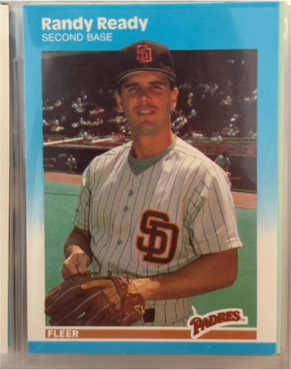 1987 Fleer Update #U-100 Randy Ready — front