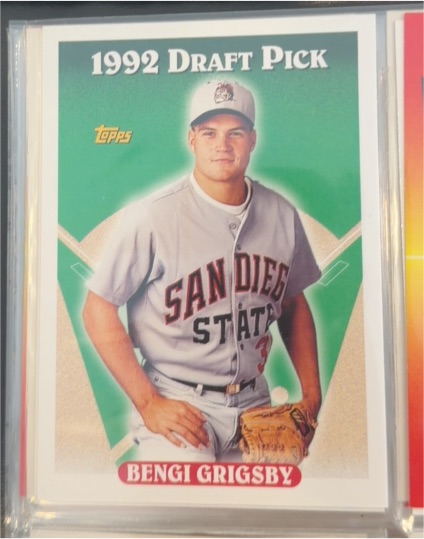 1993 Topps #518 Benji Grigsby Oakland Athletics Rookie — front