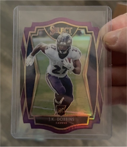 2020 Panini Select #152 J.K. Dobbins Rookie Premier Level — front