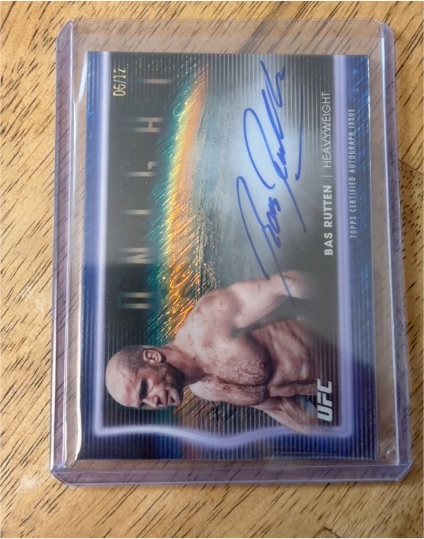 2025 Topps Midnight UFC Horizon Signatures #HNS-BR Bas Rutten — front