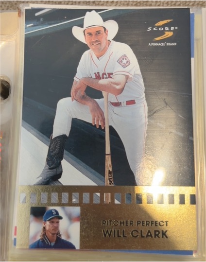 1996 Score Pitcher Perfect #11 Will Clark — front