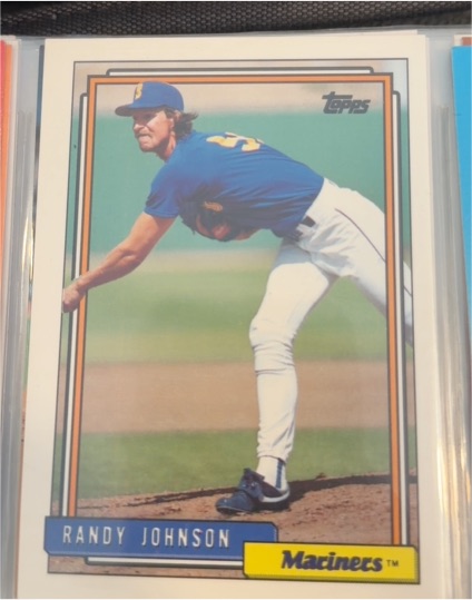 1992 Topps #525 Randy Johnson — front