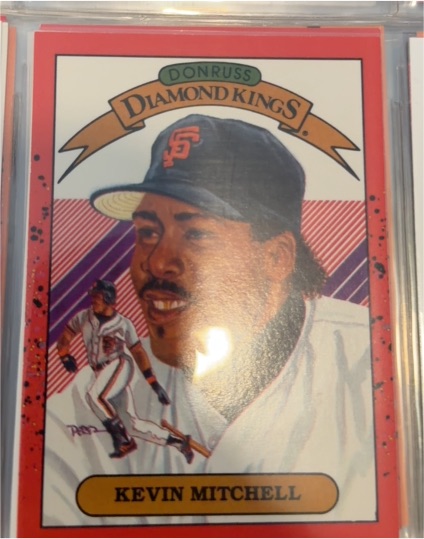 1990 Donruss Diamond Kings #11 Kevin Mitchell — front