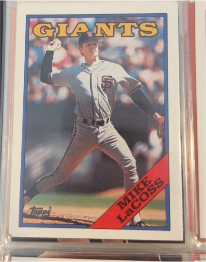 1988 Topps #701 Mike LaCoss — front