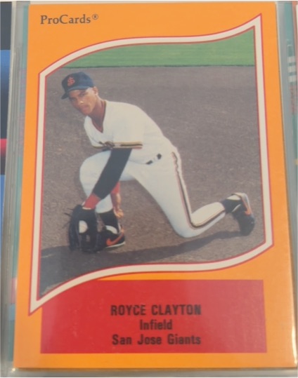1990 ProCards A and AA #156 Royce Clayton — front