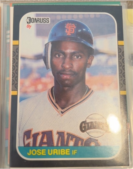 1987 Donruss #436 Jose Uribe — front