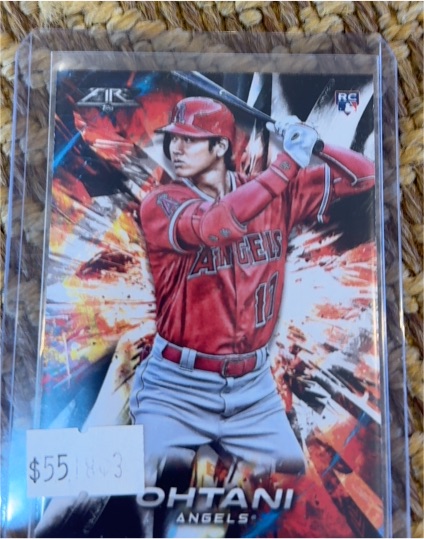 2018 Topps Fire #150 Shohei Ohtani — front