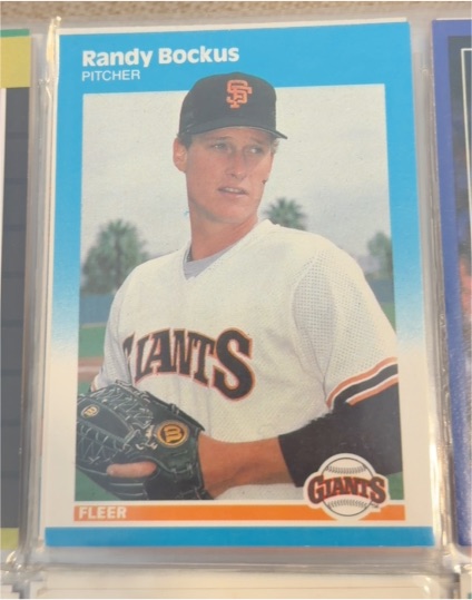 1987 Fleer Update #U-6 Randy Bockus — front