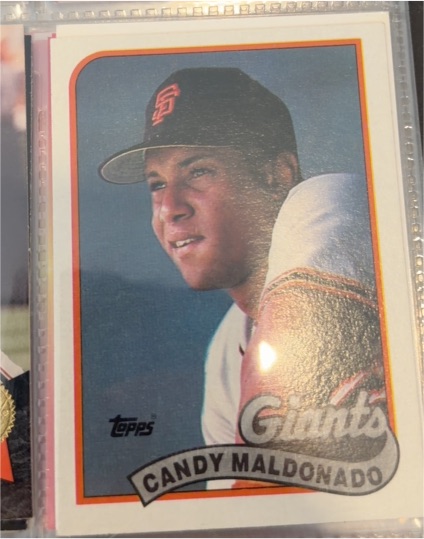 1989 Topps #495 Candy Maldonado — front