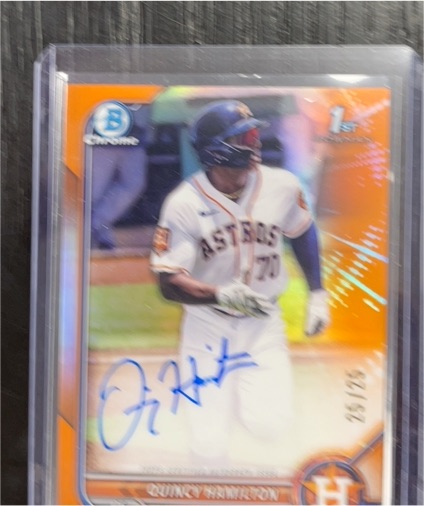 2022 Bowman Chrome #CPA-QH Quincy Hamilton — front