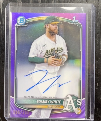 2025 Bowman Chrome #CPA-TWH Tommy White 1st Bowman Auto — front