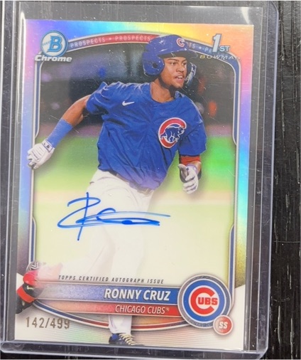 2025 Bowman Chrome #CPA-RCR Ronny Cruz 1st Bowman Autograph — front