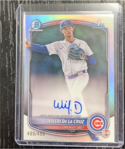 2025 Bowman Chrome #CPA-WD Wilfri De La Cruz — front