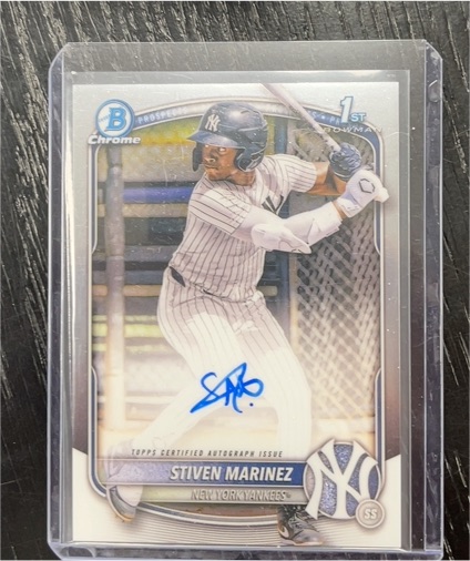 2025 Bowman Chrome #CPA-SMA Stiven Marinez — front