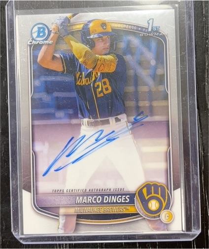 2025 Bowman Chrome #CPA-MD Marco Dinges — front