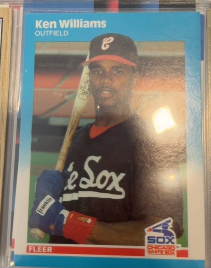 1987 Fleer Update #U-128 Ken Williams — front
