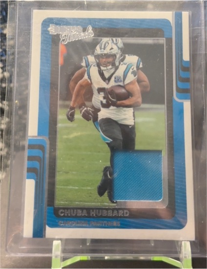 2025 Panini Donruss Threads #DTH-CHD Chuba Hubbard — front