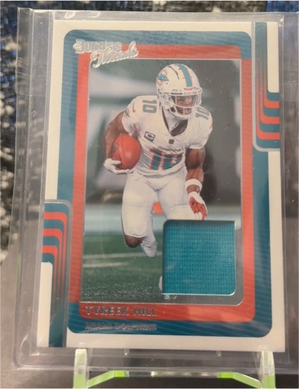 2025 Panini Donruss Threads #DTH-THL Tyreek Hill — front
