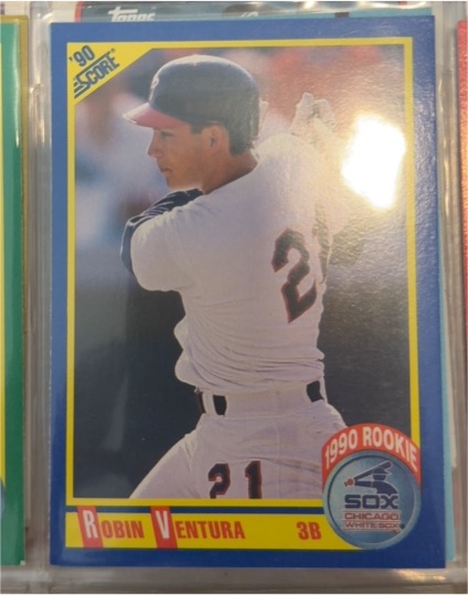 1990 Score #595 Robin Ventura — front