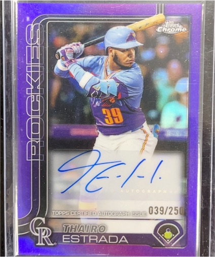 2025 Topps Chrome #039 Thairo Estrada — front