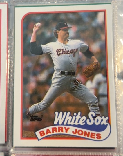 1989 Topps #539 Barry Jones — front