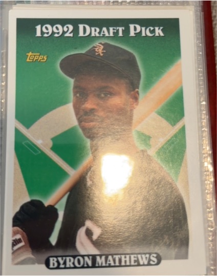 1993 Topps #612 Byron Mathews — front