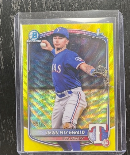 2025 Bowman Chrome #BCP-158 Devin Fitz-Gerald — front