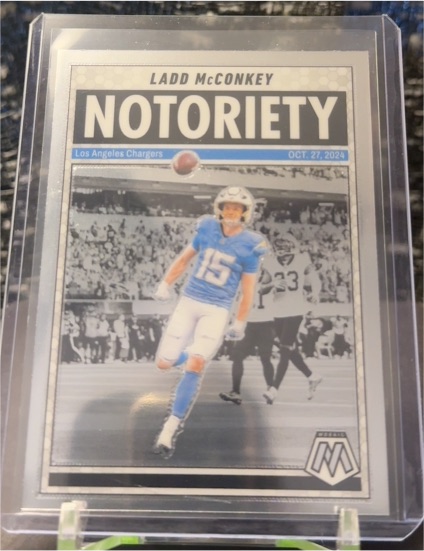 2025 Panini Mosaic #2 Ladd McConkey Notoriety — front