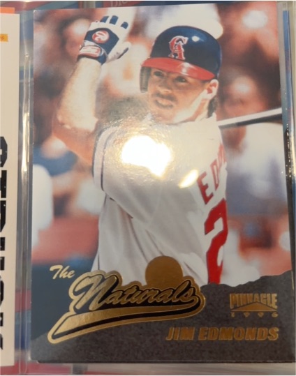 1996 Pinnacle Starburst #72 Jim Edmonds — front
