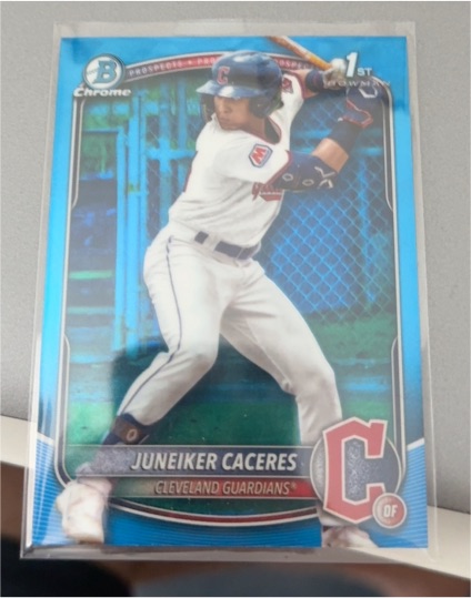 2025 Bowman Chrome #BCP-231 Juneiker Caceres — front
