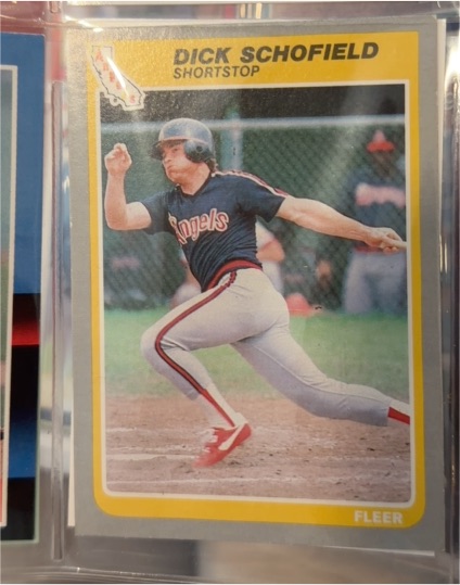 1985 Fleer #311 Dick Schofield California Angels — front