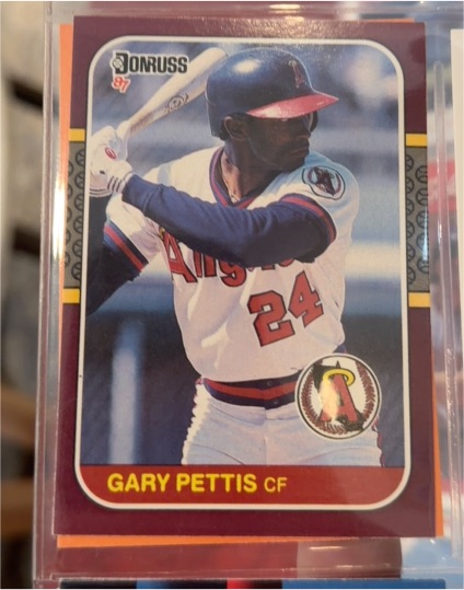 1987 Donruss #24 Gary Pettis — front