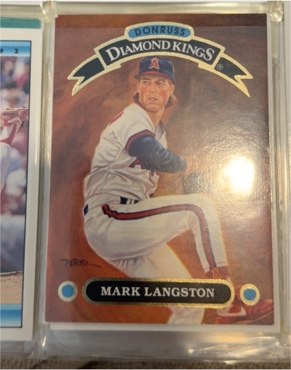 1991 Donruss Diamond Kings #DK-20 Mark Langston — front