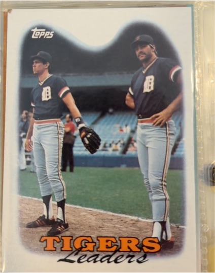 1988 Topps #429 Tigers Leaders Alan Trammell/Kirk Gibson — front